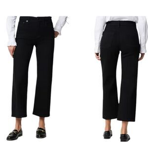 NWT J. Crew Wide Leg Crop Jean Black Tall Size 28T